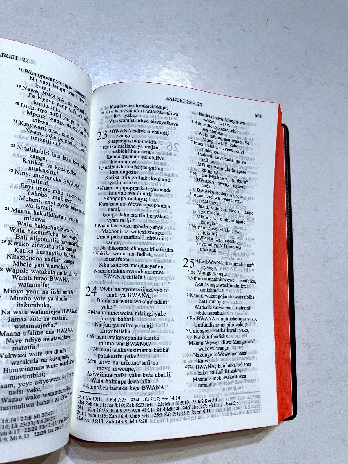 Swahili Bible, Union Version, Reference Bible, Black Vinyl