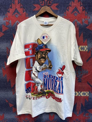 Vintage Salem Sportswear Caricature Eddie Murray Shirt L Deadstock 90s MLB