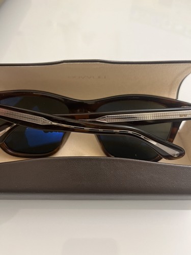 Pre-owned Oliver Peoples Lynes Polarized Sun Tuscany Tortoise /g-15 Polar Msrp $684 Rare In Gray