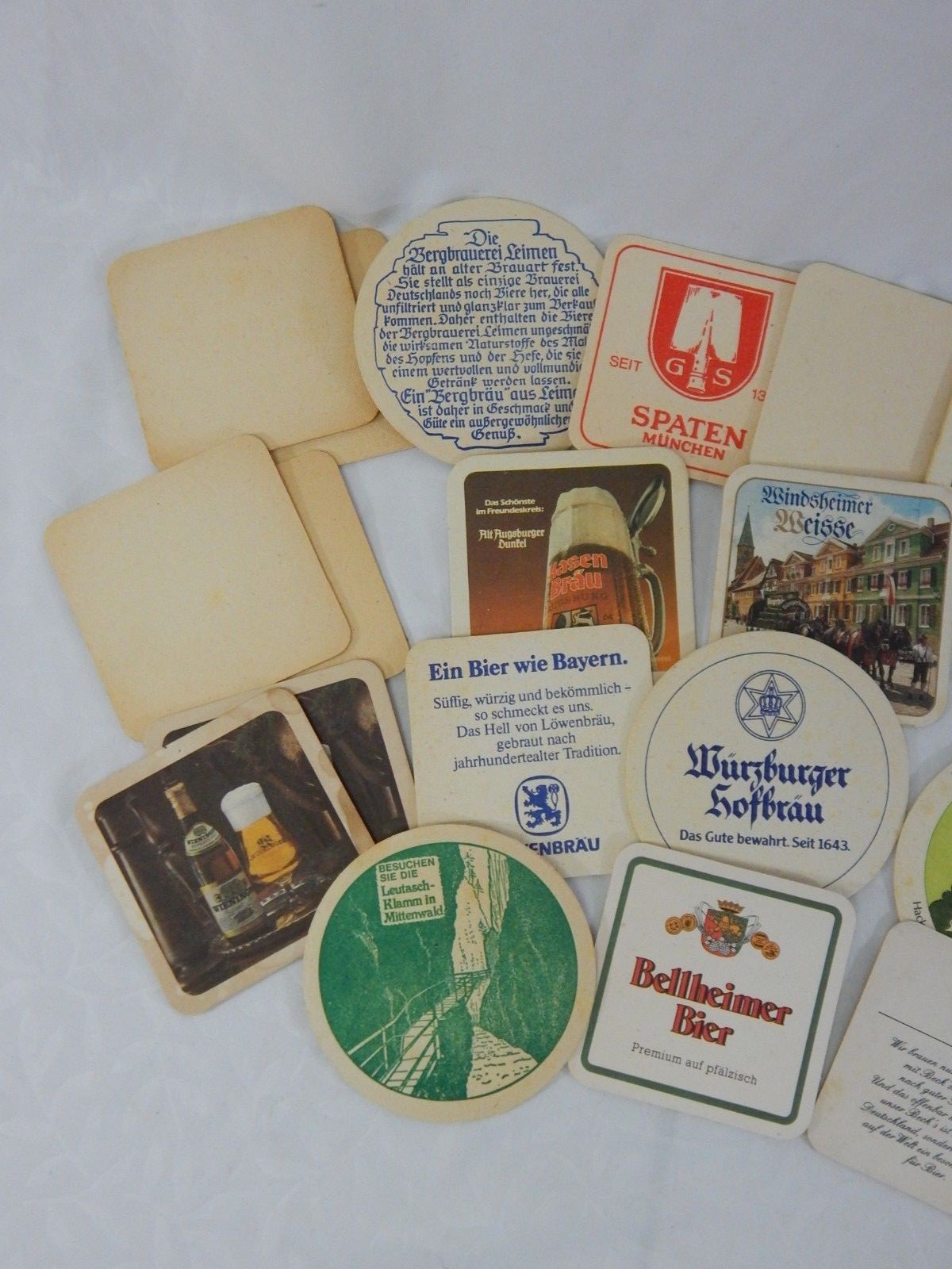 34 Vtg Beer & Wine Coasters Various Germany Brands ML