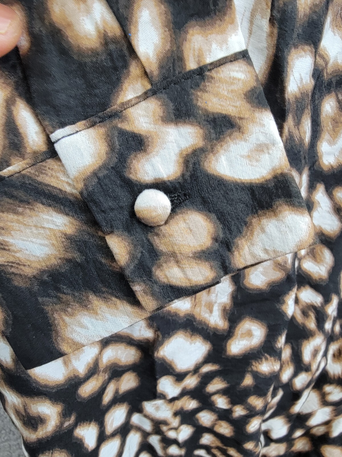 Vero Moda Josie Rika Shirt Dress Women's XS Brown Multi Button Tie Closure L/S - Picture 12 of 19