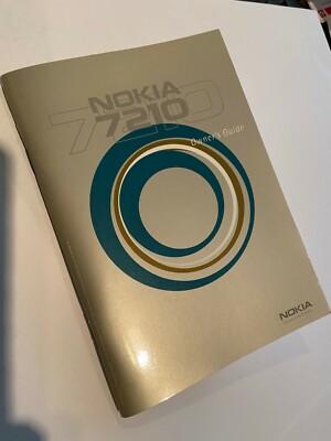 NOKIA 7210 User Manual Owner's Guide 9354680 - Original Brand New & Sealed pack.