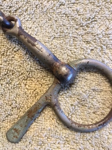 Vintage North & Judd Anchor Brand Pony Half Cheek Driving Or Riding Bit