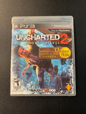 PLAYSTATION 3 PS3 UNCHARTED 2 AMONG THIEVES PREOWNED TESTED WORKS NO MANUAL