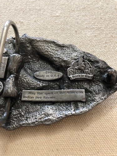 American Eagle Arrowhead Belt Buckle Siskiyou Buckle Co. 1988 Made In USA