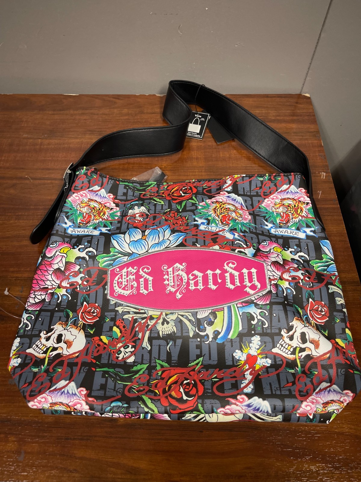 Ed hardy ドクロ型押しバッグ エドハーディ s-l400.jpg