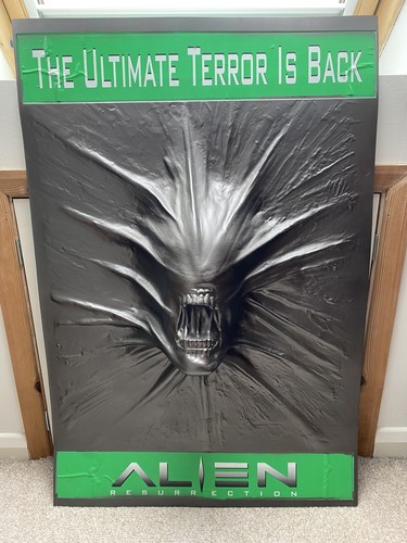 Alien Resurrection Rare 3D VHS promo Shop Display Poster