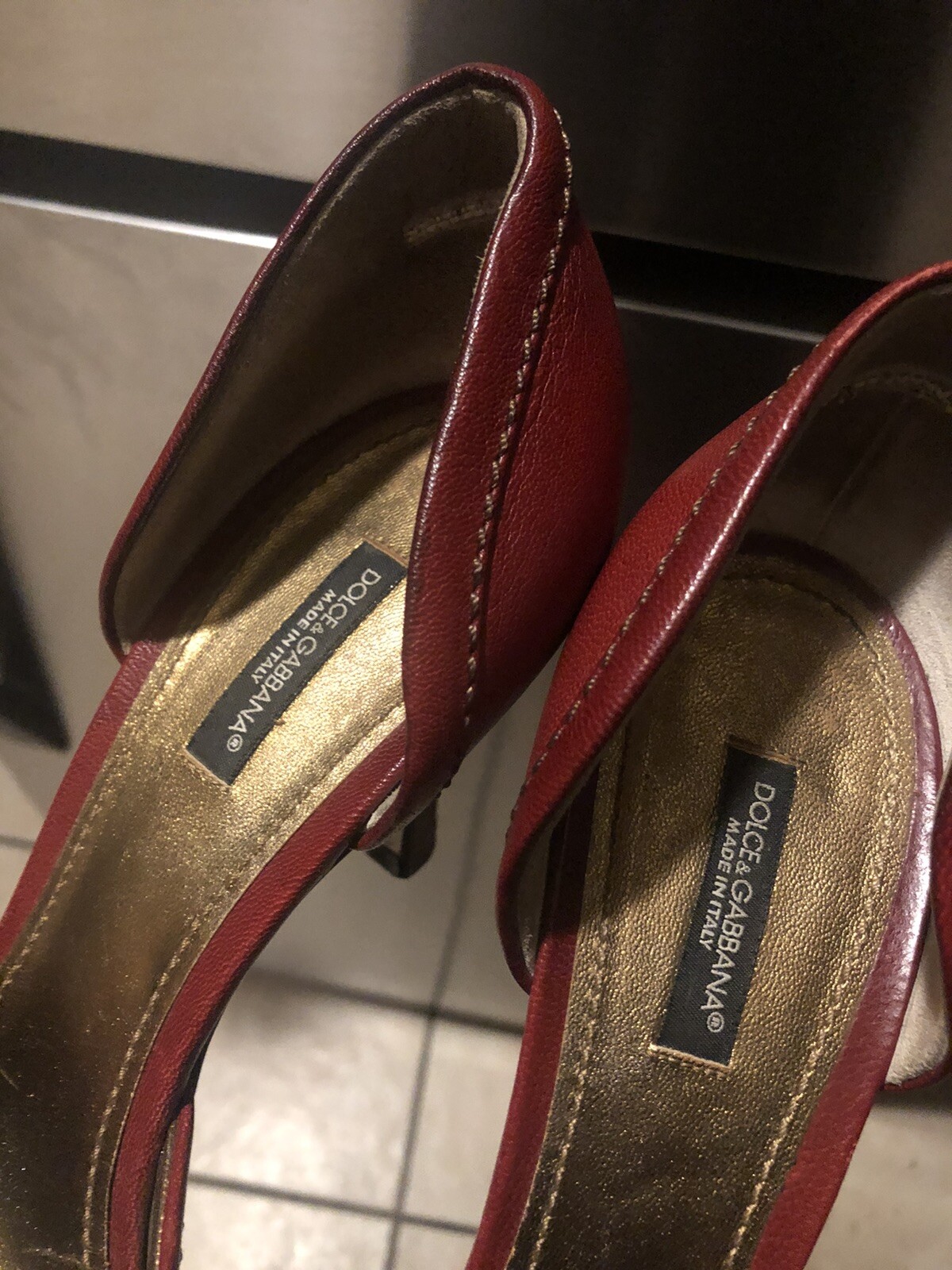Dolce Gabbana Vero Cuoio Open Tow High Heel Size 39 1/2 (U.S 9 1/2): купить  с доставкой из США, цена 11 132 руб - (124874850008)