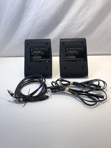 Pair of Acoustic Research AR 570 Powered Partner Speakers With Cords Sound Great