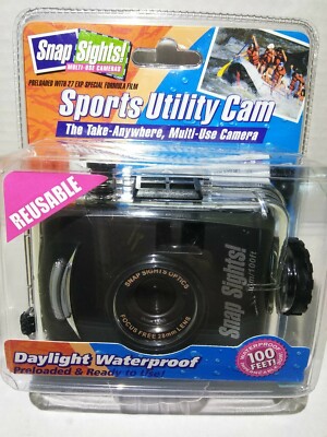 NEW Snap Sights! 35mm Underwater Film Camera 100ft/30m Depth Model SS02