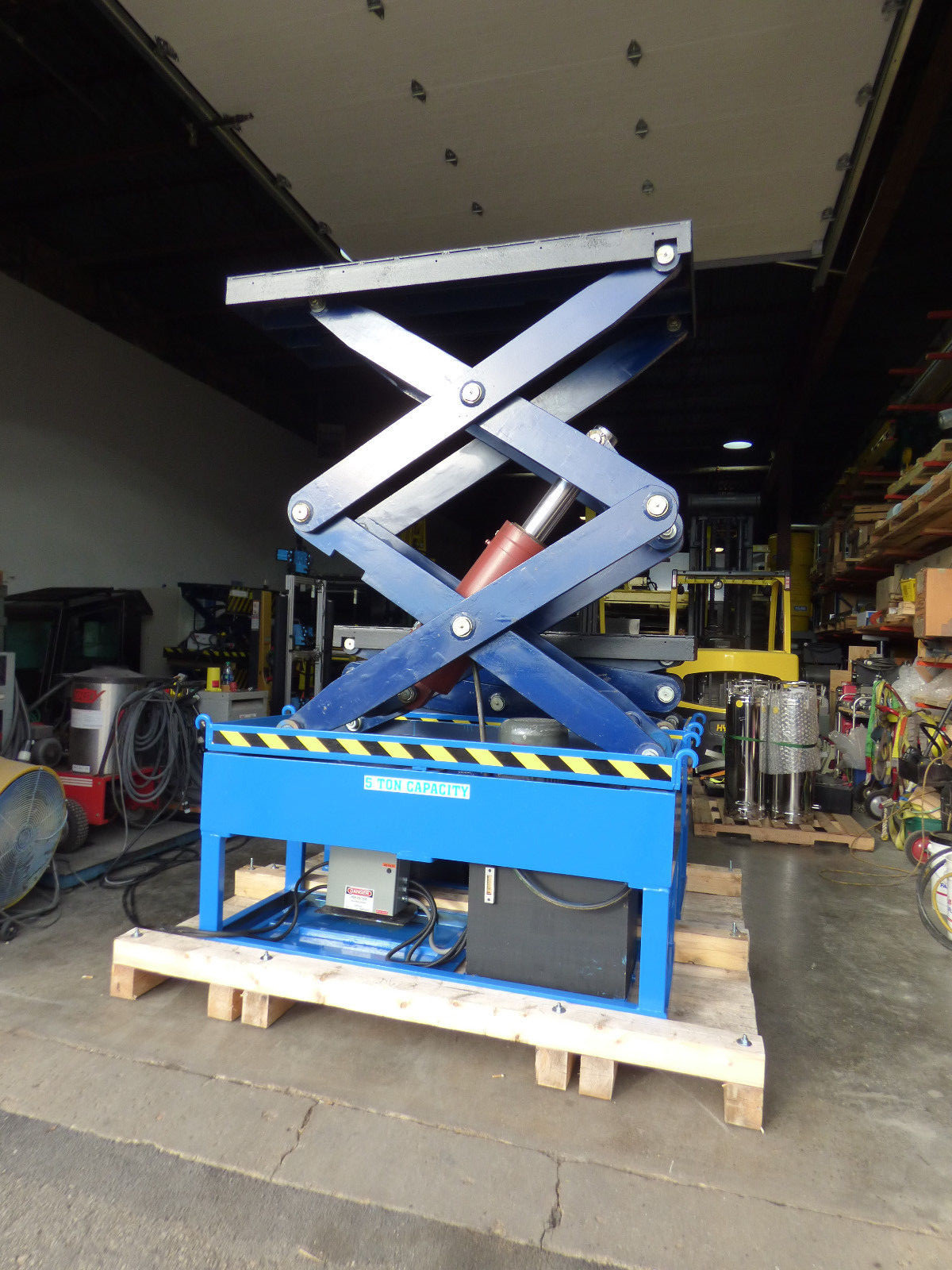 TWO 5 TON HYDRAULIC SCISSOR LIFTS  100