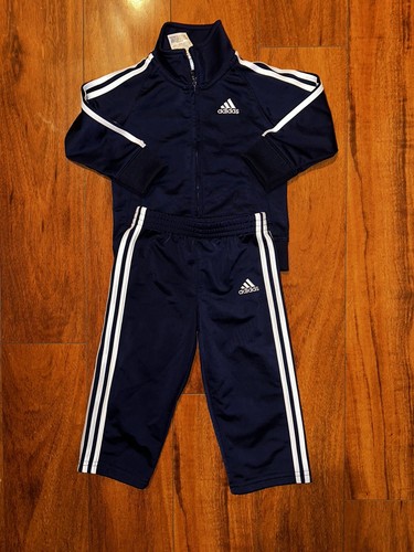 Adidas Track Suit Size 18 Months Classic Blue And White