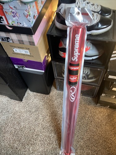 バット Supreme - Supreme Rawlings Chrome Maple wood bat Supreme Rawlings Chrome Maple Wood Baseball Bat (SS21) - $248