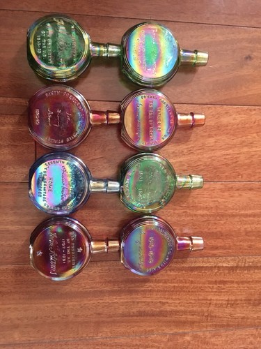 ANTIQUE WHEATON LIMITED EDITION US PRESIDENT MINI GLASS DECANTER BOTTLES SET 8