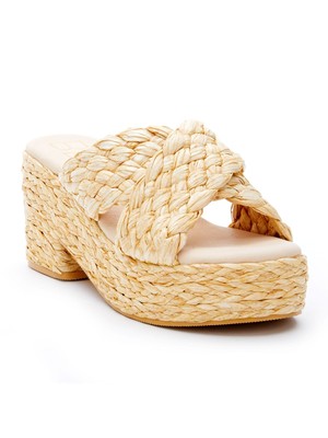 

BEACH BY MATISSE Женские бежевые босоножки на платформе 1/2 дюйма на каблуке с отражающим эффектом, 7 м, Бежевый, REFLECTION