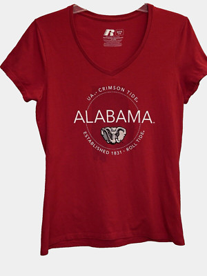 Alabama Crimson Tide Women's Short Sleeve T-Shirt Size S Cotton/Pol
