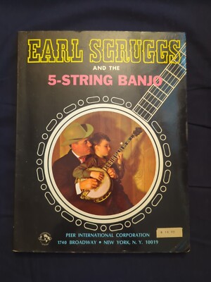 Earl Scruggs and the 5 String Banjo 1968 Bluegrass Method Lessons Book Songbook