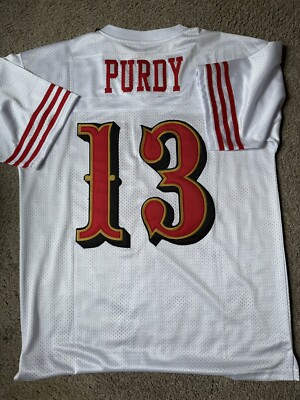 Rare Royal Retros Brock Purdy White Jersey.  New With Tags Size Large