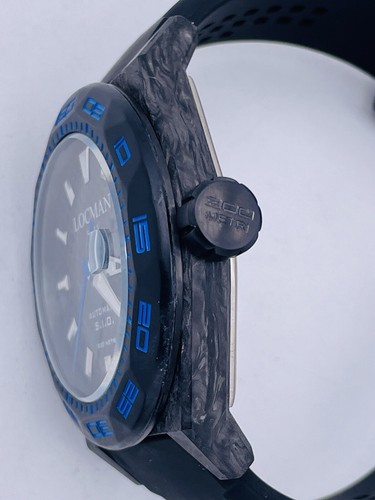 Pre-owned Locman Stealth Carbon Watch 300m 216kb/1095 Automatic Discounted