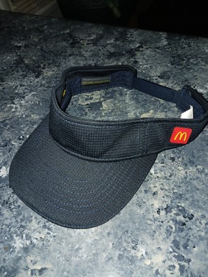 McDonald s Restaurant Employee Sun Visor Hat Adjustable  Dark Navy Blue