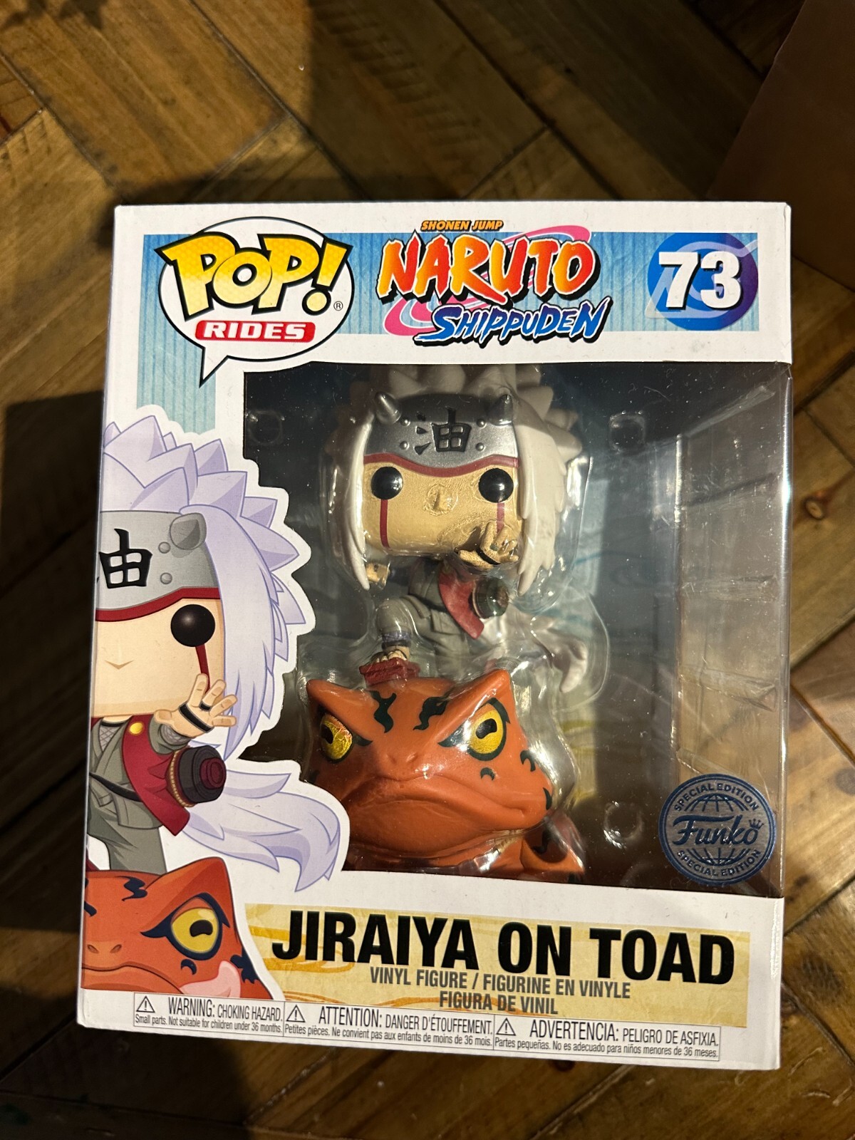 JIRAIYA ON TOAD #73 Naruto Funko Pop Rides Vinyl Figure