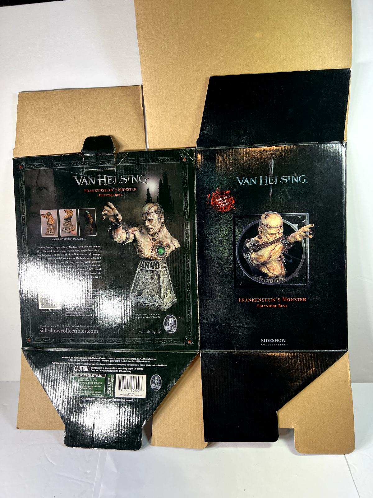 Sideshow Toy Van Helsing Frankenstein Bust BOX ONLY | eBay
