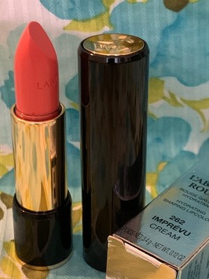 🎁Lancome L’ABSOLU ROUGE Hydrating Lipstick 262 Imprevu Pale Orange Pink Cream