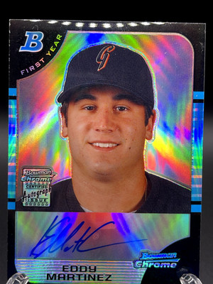 2005 Draft Picks & Prospects - Chrome Blue Refractor #BDP180 Eddy Martinez /500