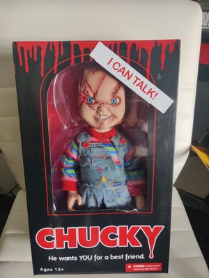 Mezco MDS Bride of Chucky Talking Scarred Mega Scale 15'' Doll NEW CHILDS PLAY