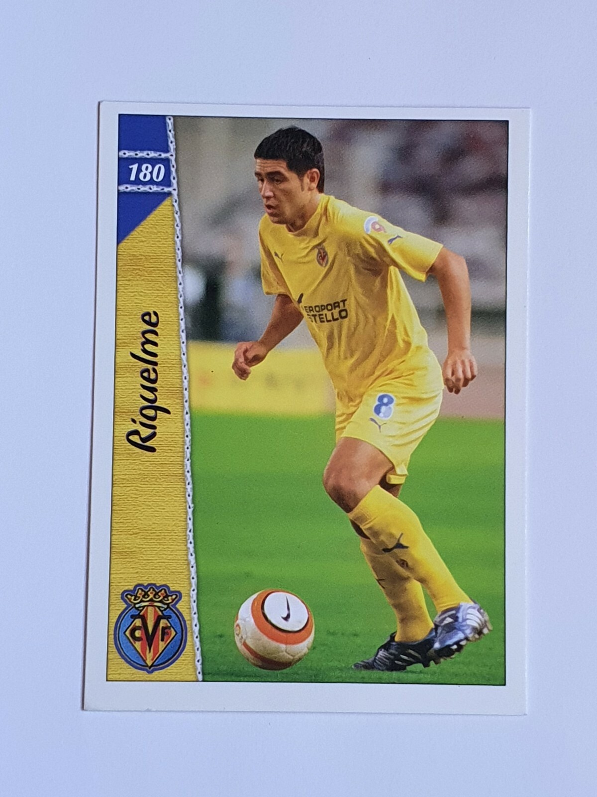 Juan Roman Riquelme #180 Villarreal Mundicromo Fichas de la