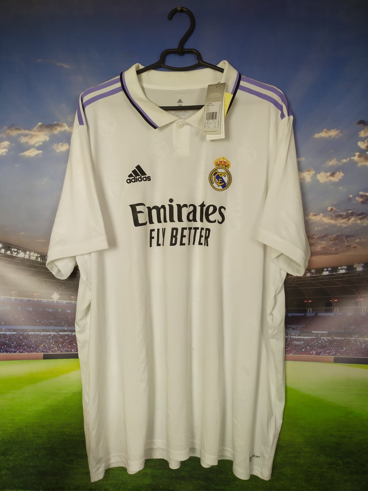 Real Madrid Jersey Home Football Shirt White Adidas Mens