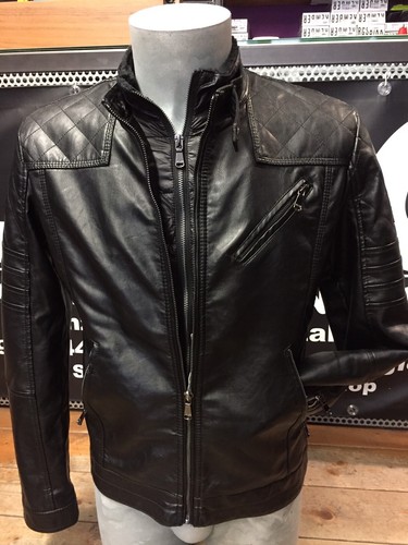 Yes Zee By Essence Winter Biker Discounted Leather Biker Jacket | eBay