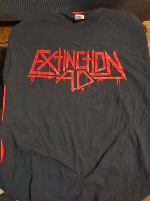 Extinction A.D. Thrash Metal Band Shirt Large Enforced Darkest Hour Spiritworld