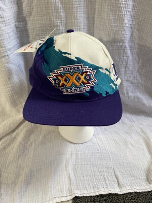 Vintage NFL Super Bowl XXX  Cowboys Steelers  Splash Snapback NEW Hat