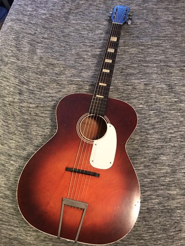 Vintage Silvertone Acoustic Guitar Plays Great!