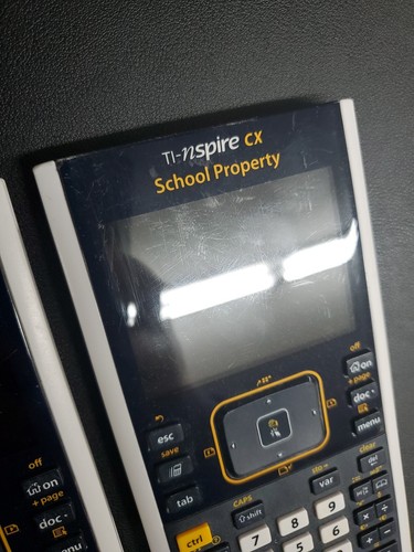 TI Nspire CX Calculator, + Battery & Cable, Texas Instruments, School Version.
