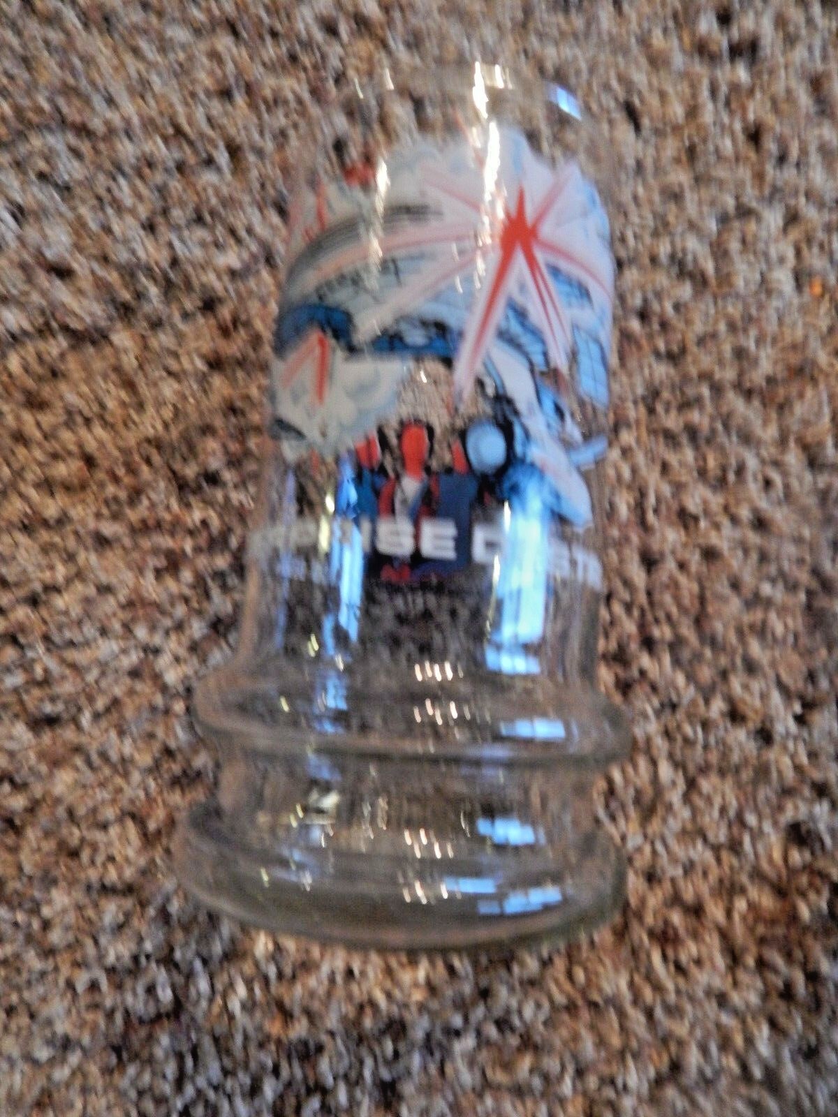 1984 Star Trek III SPOCK LIVES and ENTERPRIZE DESTROYED Glass Taco Bell