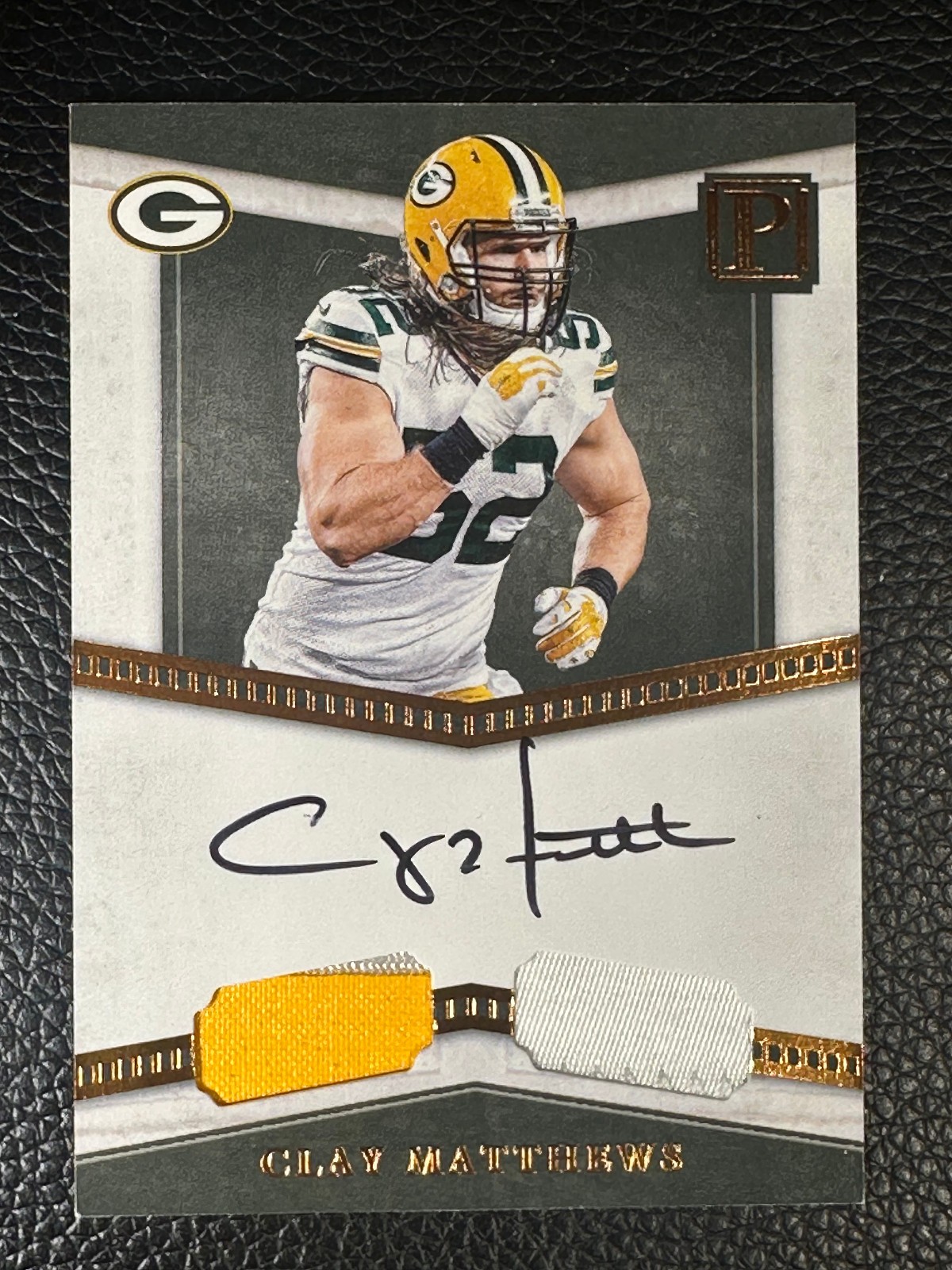 2017 Panini Pantheon Clay Matthews 1/1 Auto Jersey Patch