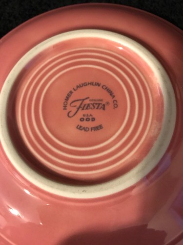 Mint Rose Pink Fiestaware Fiesta Tea/coffee Cup and Saucer Set