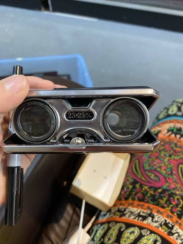 Vintage Focal 20-20-15 Folding Opera Glasses Binoculars 2.5x25 M/M