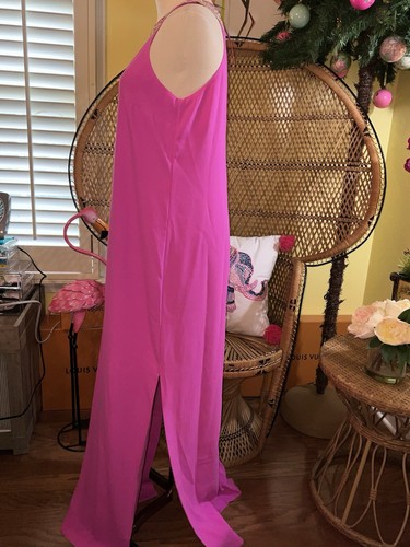 Pre-owned Lilly Pulitzer Sandrah Maxi Dress Wild Fuchsia ? $298 Size 4