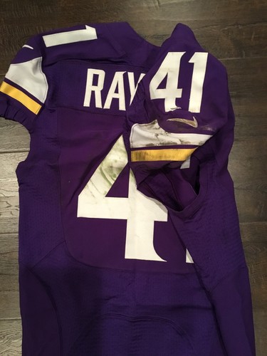 Minnesota Vikings Mistral Raymond Game Worn Jersey