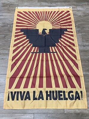 United Farm Workers Flag 3x5ft UFW Union Viva La Huelga Logo Protest Labor Cali