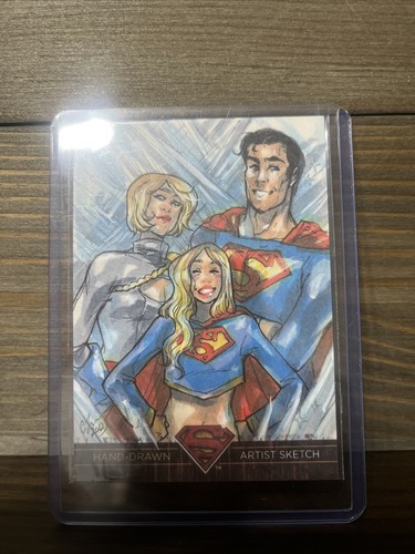 スケッチカード 2012 CZE DC Superman The Flash 2012 CZE Cryptozoic DC Comics Superman Sketch Card
