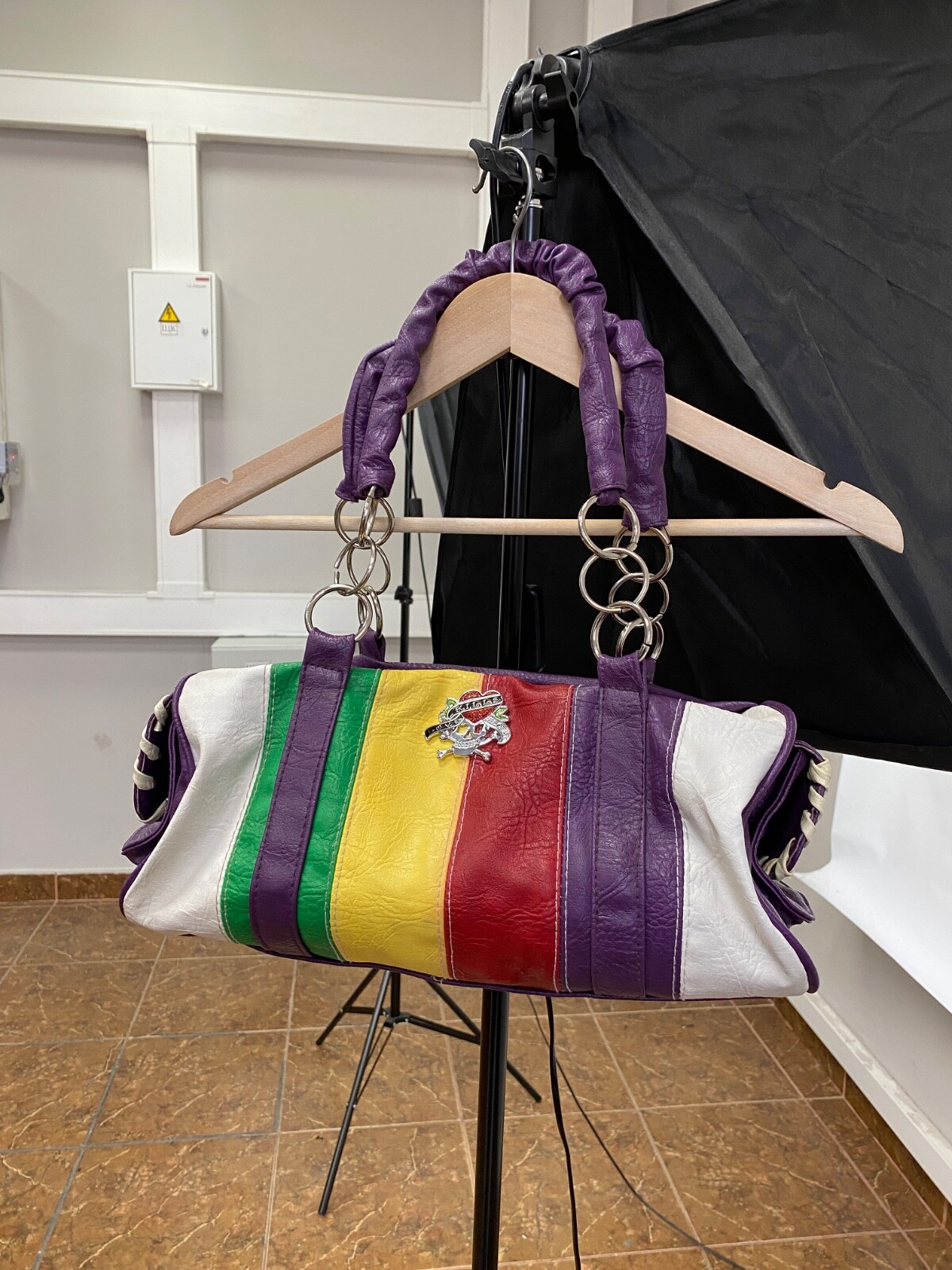 🇺🇸 Y2K Ed Hardy Style Love Kills Slowly Archive Bag Rare