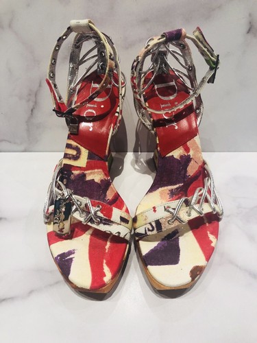 Christian Dior John Galliano VICTIM Wedge Sandals Heels | eBay