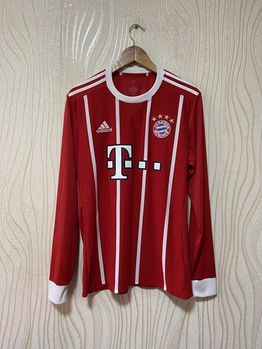 BAYERN MÜNICH 2017 2018 HOME SHIRT JERSEY ADIDAS AZ7959 LONG