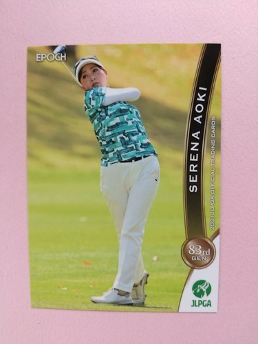 2021 SERENA AOKI #50 EPOCH Japan Ladies Golf Card JLPGA
