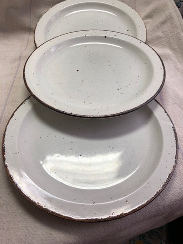 3 Dinner Plates Stoneware Stonehenge 10” - Midwinter - England