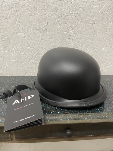 AHP Motorcycle Helmet D.O.T. Half Helmet Size XL